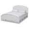 Baxton Studio Elise Transitional White Finished Wood Full Size Storage Platform Bed 168-10827 - alternate 1